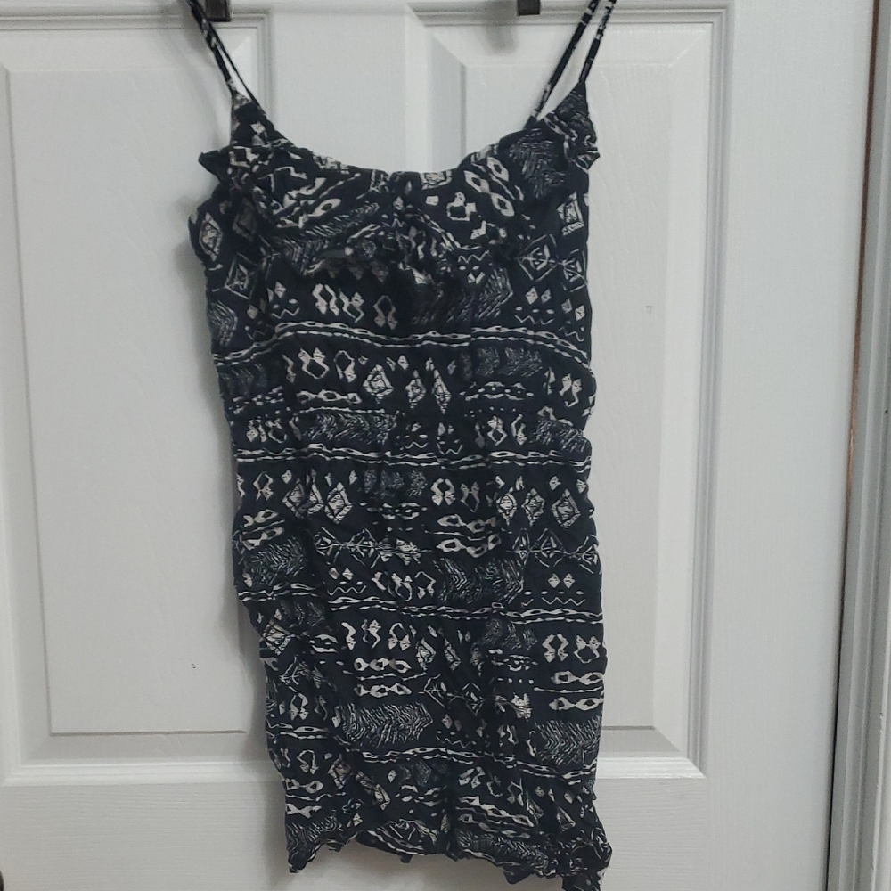 Ardene - Black and White Patterned Women's Dress - SIZE M